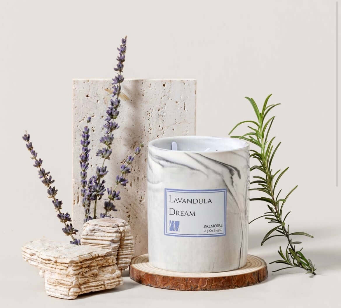 Lavandula Dream Soy Wax Candle 9 oz Lavender/Jasmine