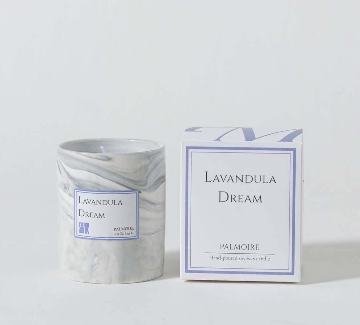 Lavandula Dream Soy Wax Candle 9 oz Lavender/Jasmine